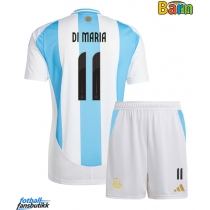 Argentina Angel Di Maria #11 Hjemmedraktsett Barn Copa America 2024 Kortermet (+ Korte bukser)